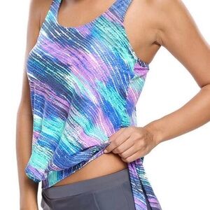 Women's Multicolor Tankini swimsuit size medium
